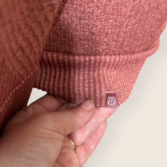 Lululemon Rest Less Pullover 6 Knit Mulled Wine Pink Savannah Long Sleeve - Picture 4 of 10